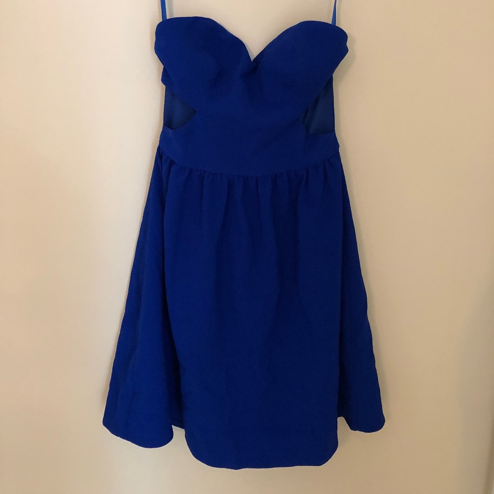 Blue Cutout Dress